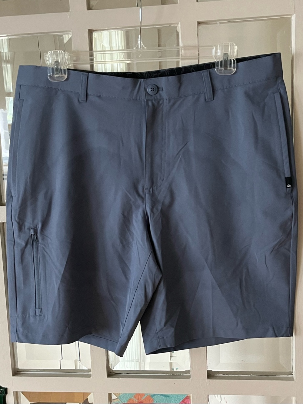 Quiksilver Slate Blue Hybrid Shorts - Size 36